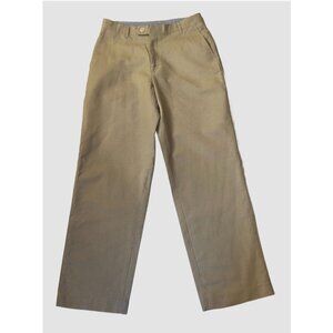 Nautica Boys Linen Blend Khaki Dress Pants Size 16 Regular